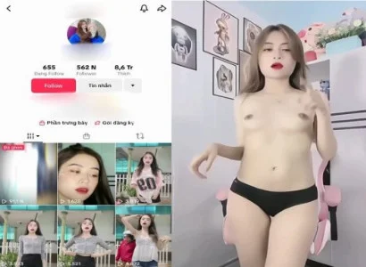 Nện em Tiktoker da trắng ngon chảy nước miếng